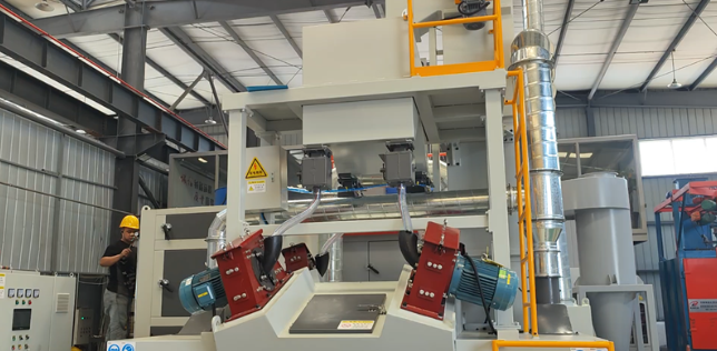 桂林板材除锈强化，通过式抛丸机应用案例