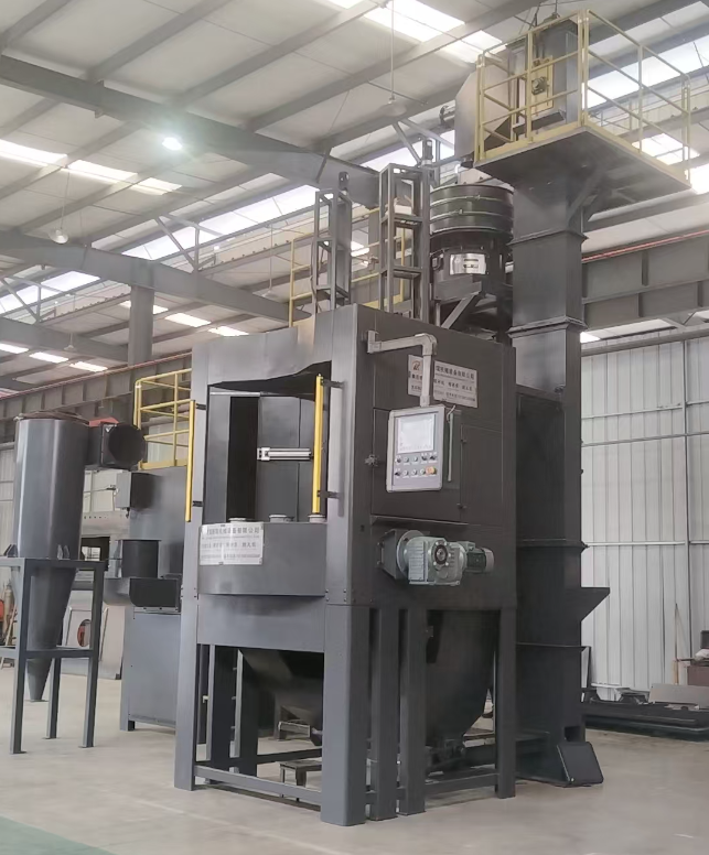 桂林转盘式喷砂机 提升圆形工件处理效率