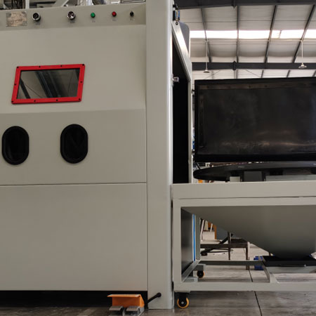 桂林无尘喷砂机半自动模具喷砂机