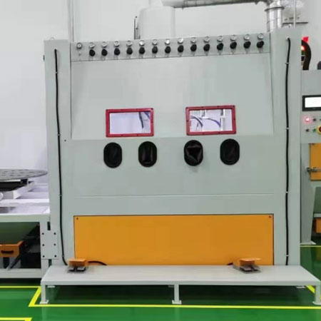 桂林高效生产，从箱体手动喷砂机开始，提升零部件质量